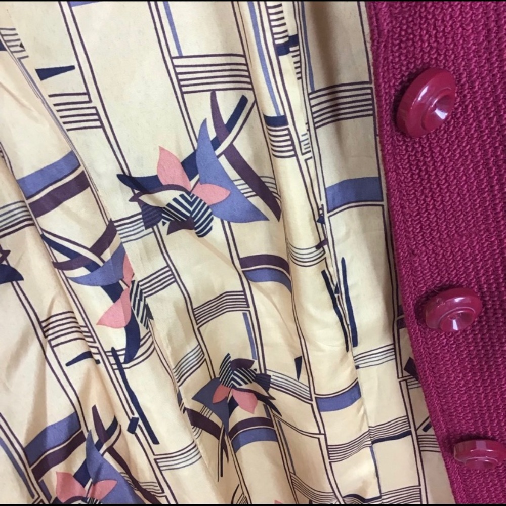 ModCloth Tulle Burgundy Red Jacket M - Picture 5 of 5